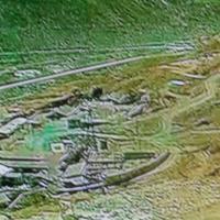 ANDES  vue aerienne de la mine