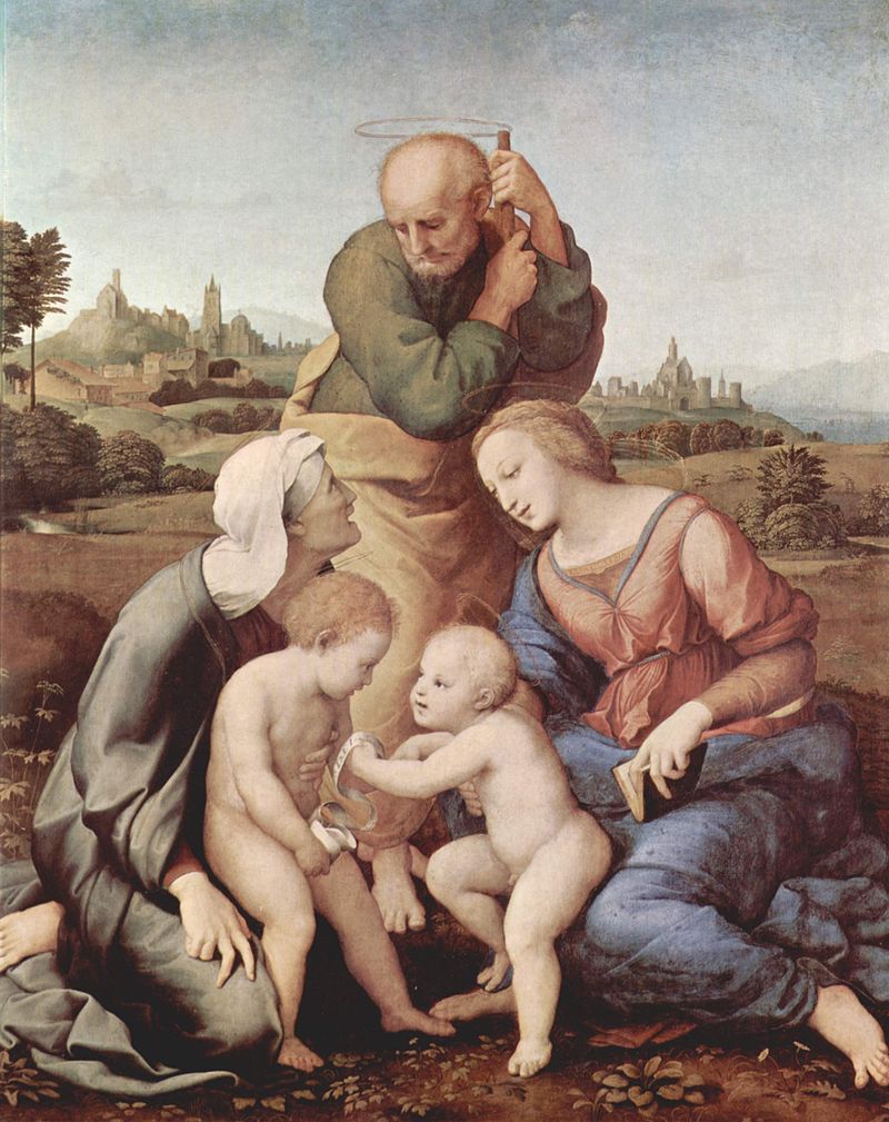 Sainte Famille avec Sainte Elisabeth JESUS et Jean-Baptiste