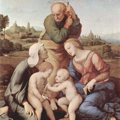 Sainte Famille avec Sainte Elisabeth JESUS et Jean-Baptiste